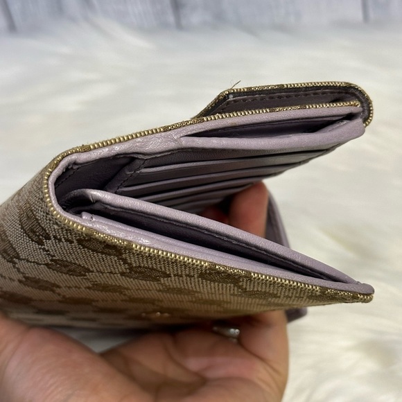 GUCCI gg horsebit canvass long wallet in lavender - Picture 6 of 15